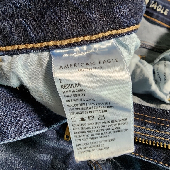 American Eagle Womens Jeans Super Hi-Rise Jeggings Super Stretch Denim Size 2 R - Picture 3 of 16